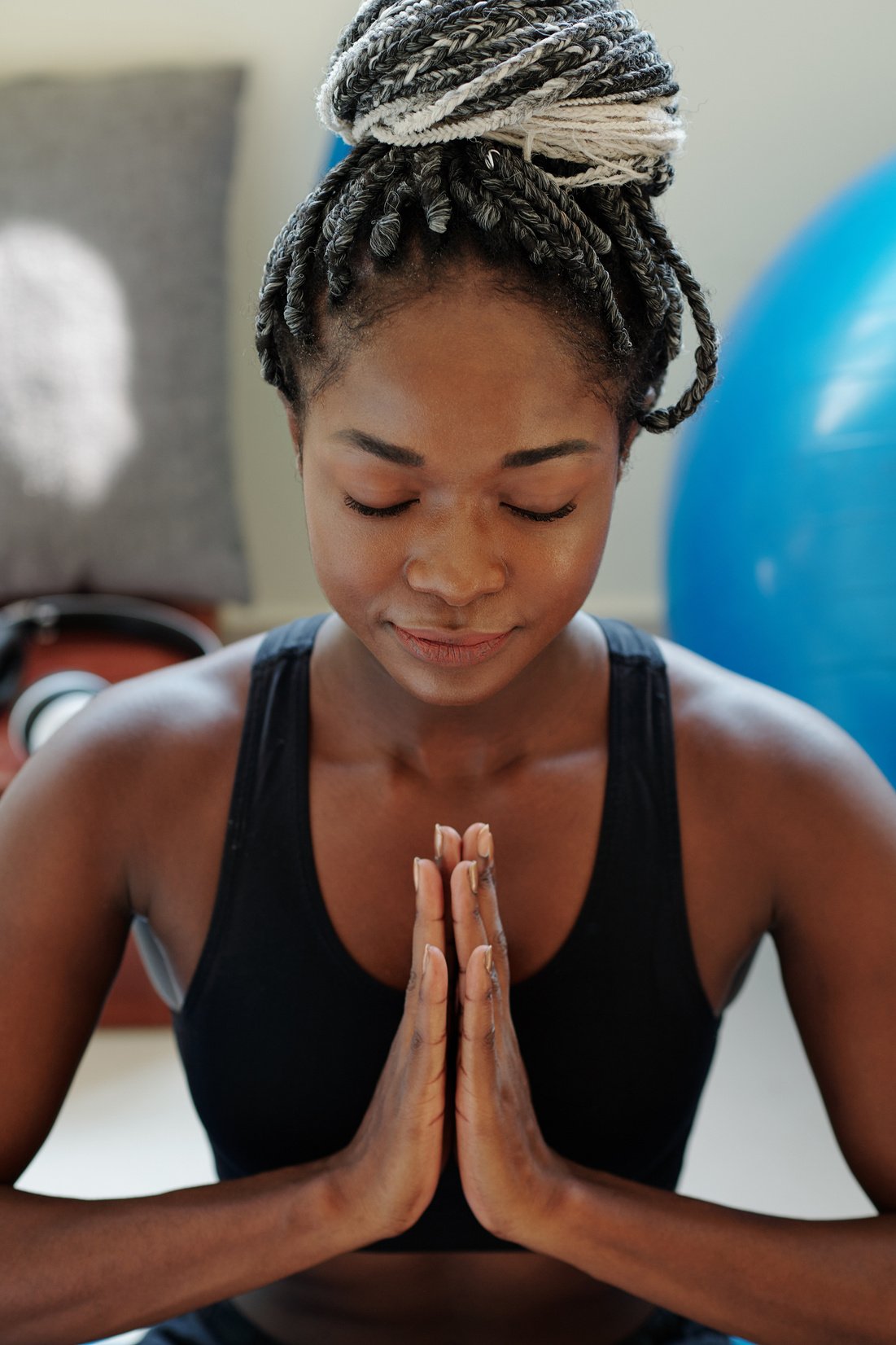 Calm Meditating Woman